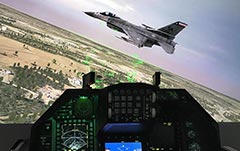 F-16 Full Mission Flight Simulator